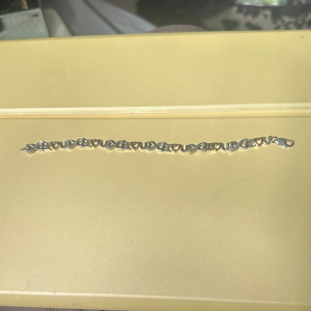Kay Jewelers Silver Heart Bracelet